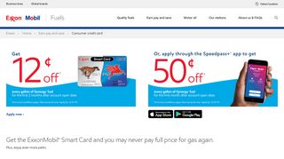 Gas Credit Cards| Smart Cards for Gas | Exxon and Mobil
