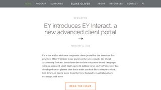 EY introduces EY Interact, a new advanced client portal - Blake Oliver