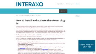 How to install and activate the eRoom plug-in – Help center - About us