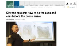 Citizens on alert: How to be the eyes and ears before the police arrive ...