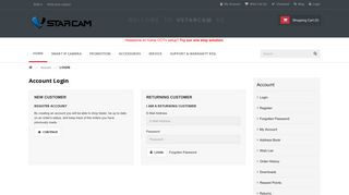 Account Login - Vstarcam Singapore Official Website