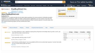 Amazon.com Seller Profile: EyeBuyDirect Inc.