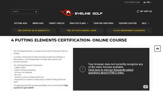 4 Putting Elements Certification- Online Course – EyeLine Golf