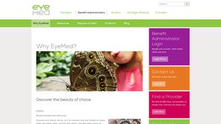 Benefit Administrator Login - EyeMed Vision Care