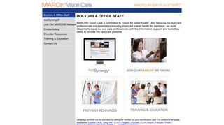Doctors and Office Staff - March Vision Care