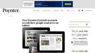New Poynter Eyetrack research reveals how people read news on ...