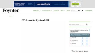 Welcome to Eyetrack III – Poynter