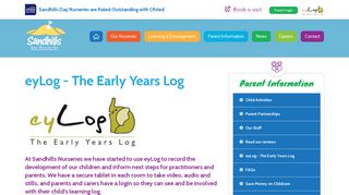 Sandhills Child Daycare :: eyLog - The Early Years Log