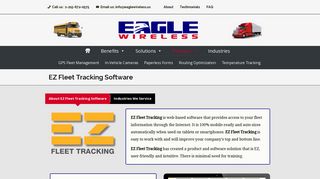 GPS Fleet Management, EZ Fleet Tracking Software | Eagle Wireless