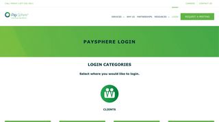 Paysphere Login | PaySphere Payroll Services