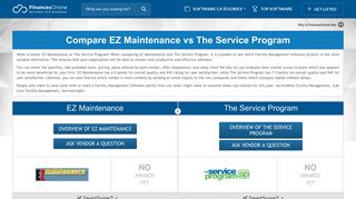 EZ Maintenance vs The Service Program 2019 Comparison ...