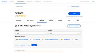 Working at E-Z MART: Employee Reviews about Pay & Benefits ...