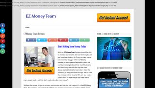 EZ Money Team - Earn More Money Here!