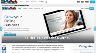 EZ-NetTools Website Overhaul - EZ-NetTools.com