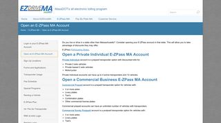 Open an E-ZPass MA Account - EZDriveMA