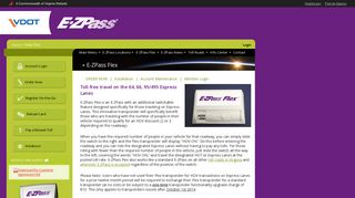 VDOT :: E-ZPass Flex