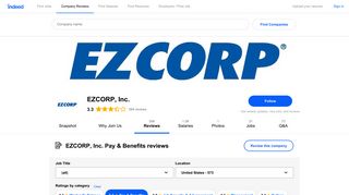 Working at EZCORP, Inc.: 149 Reviews about Pay & Benefits | Indeed ...