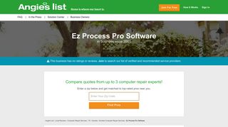 Ez Process Pro Software Reviews - Humble, TX | Angie's List