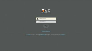 Login / User - eZ Publish Platform, CXM & CMS - eZ Systems