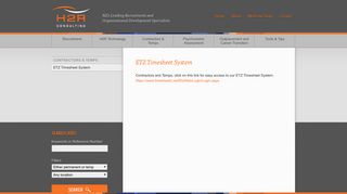 ETZ Timesheet System - H2R