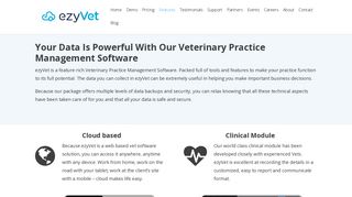 Features - ezyVet Cloud Veterinary Practice Management Software