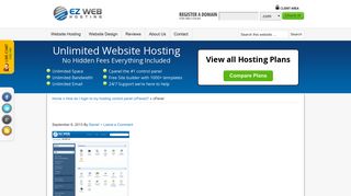 cPanel - Ez Web Hosting Inc (Official Site)