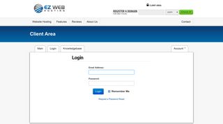 Client Area - Ez Web Hosting Inc.