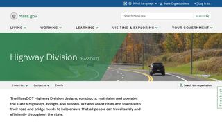 Welcome to MassDOT - Highway Division - Massachusetts ...
