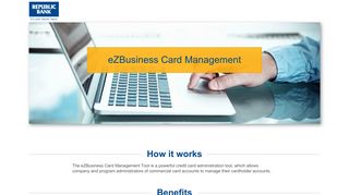 eZBusiness Card Management | Republic Bank