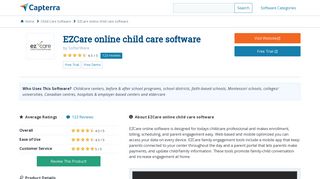 EZCare online child care software Reviews and Pricing - 2019