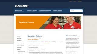 Benefits & Culture - Ezcorp Inc