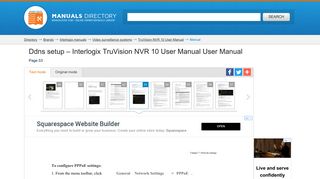 Ddns setup | Interlogix TruVision NVR 10 User Manual User Manual ...