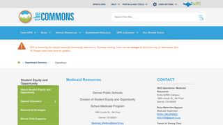 Student Equity and Opportunity / Medicaid Resources - The Commons