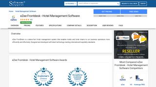 eZee Frontdesk - Hotel Management Software - Reviews, Pricing, Free ...