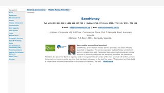 EzeeMoney - Uganda Economy