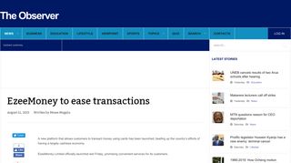 EzeeMoney to ease transactions - The Observer - Uganda