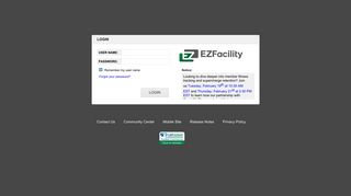 EZFacility TMS - Customer Login