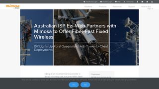 Australian ISP Ezi-Web Partners with Mimosa to Offer Fiber-Fast Fixed ...