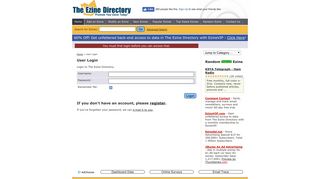 The Ezine Directory: User Login