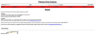 Easy Leagues - Fitness First Cottons