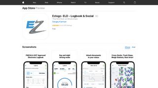 Ezlogz- ELD - Logbook & Social on the App Store - iTunes - Apple