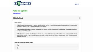 EZ Money: Apply Online