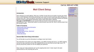 Setup Email Accounts- Administrative Tools Option - EZ-NetHelp
