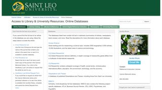 Online Databases - Access to Library & University Resources ...