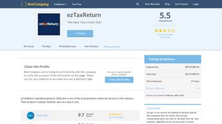 ezTaxReturn Reviews | Tax Prep Companies | Best Company