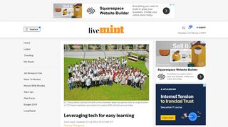 Leveraging tech for easy learning - Livemint