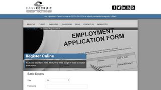 Register Online - EasyRecruitUK