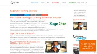 Sage One Training Courses - EzyLearn 2019 Global Online Training ...