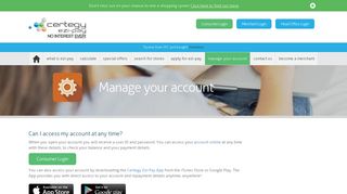 Manage your account - Certegy Ezi-Pay