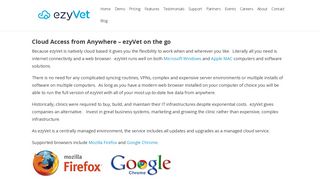 Access From Anywhere - ezyVet Cloud Vet Practice Management ...
